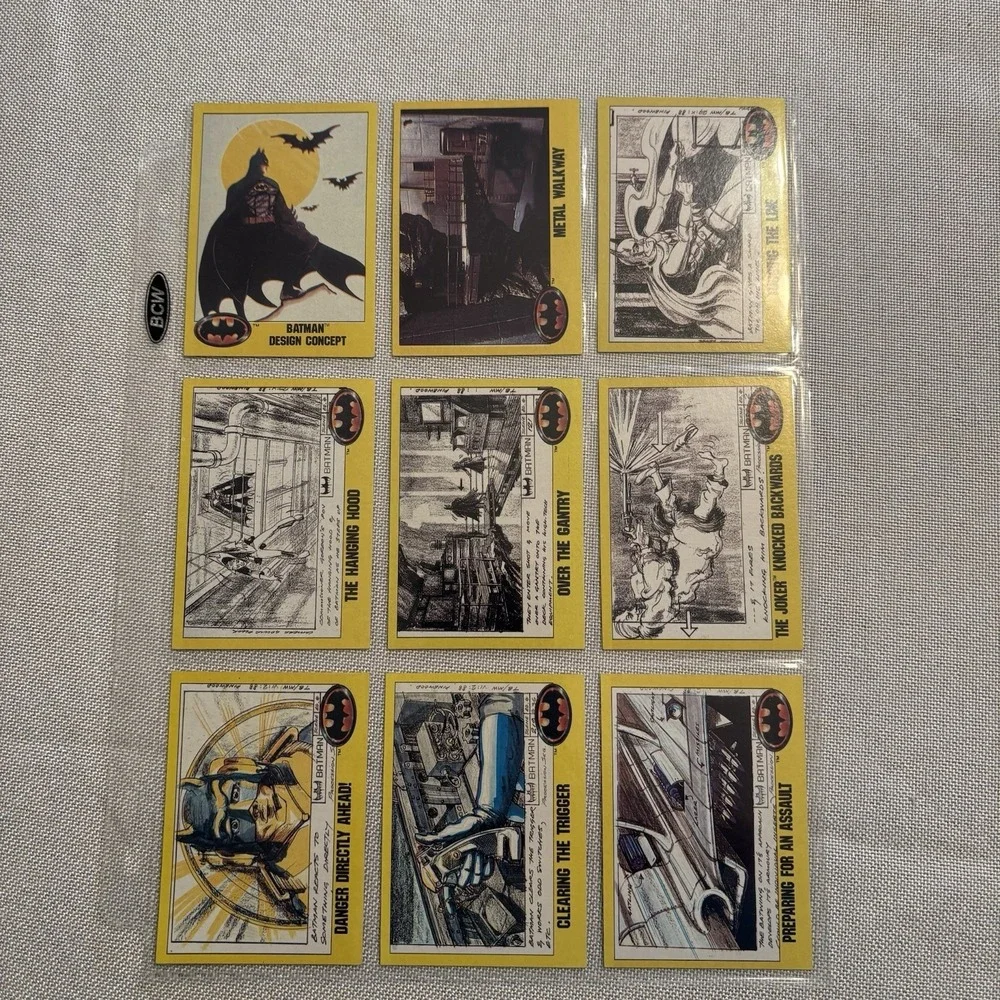 1989 Topps Batman Movie Picture Cards Series 2 Complete Set with 22 Stickers‎
